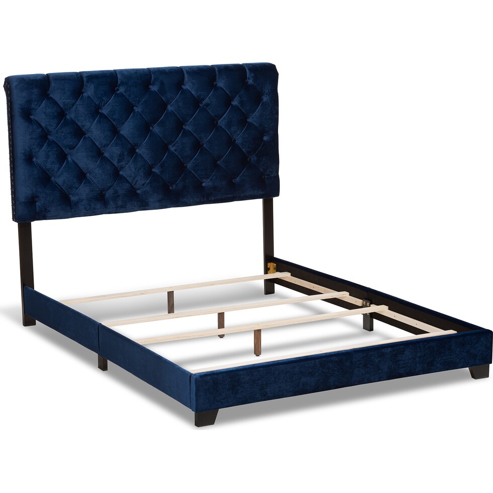 noen blue king bed   