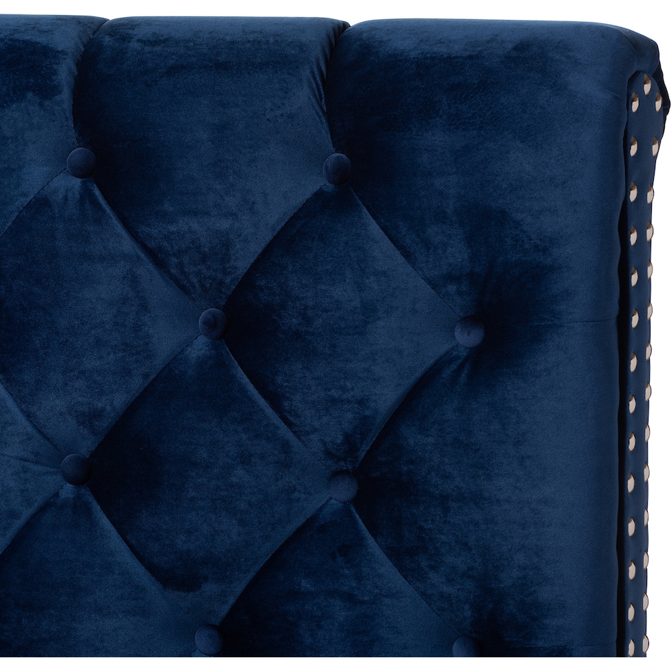 noen blue king bed   