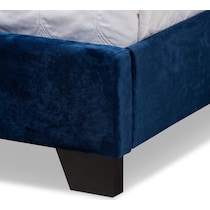 noen blue king bed   