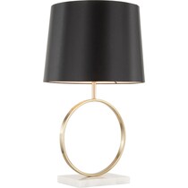 nola white black table lamp   