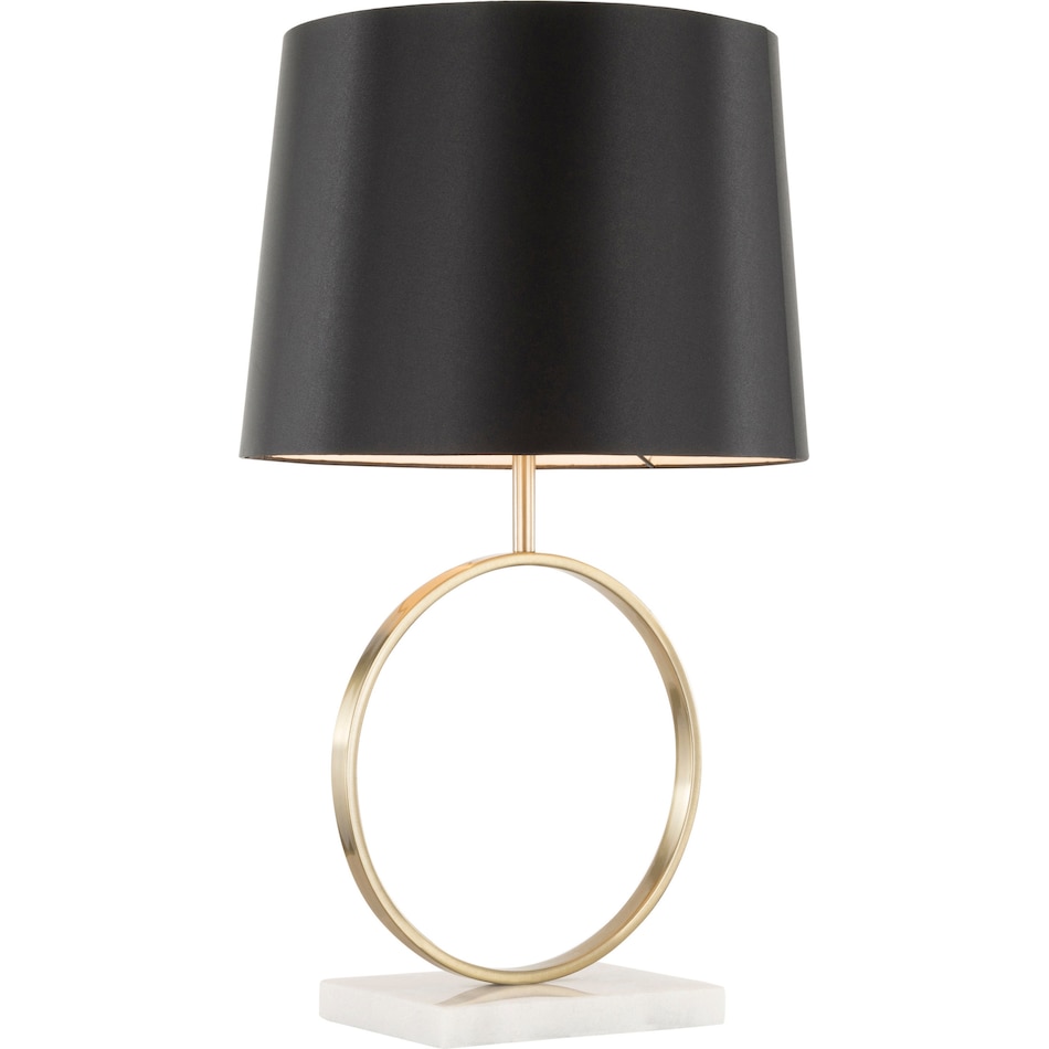 nola white black table lamp   