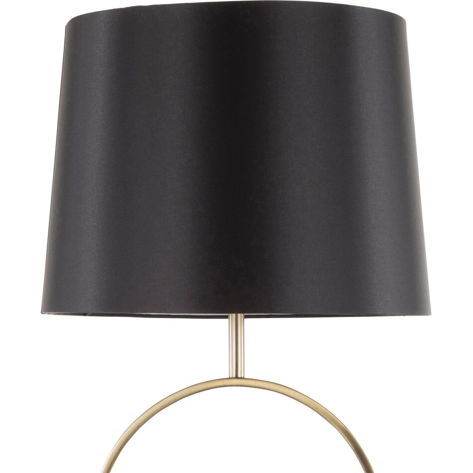 nola white black table lamp   
