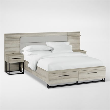 Nolan 7-Piece King Storage Bedroom Set with 2 Nightstands