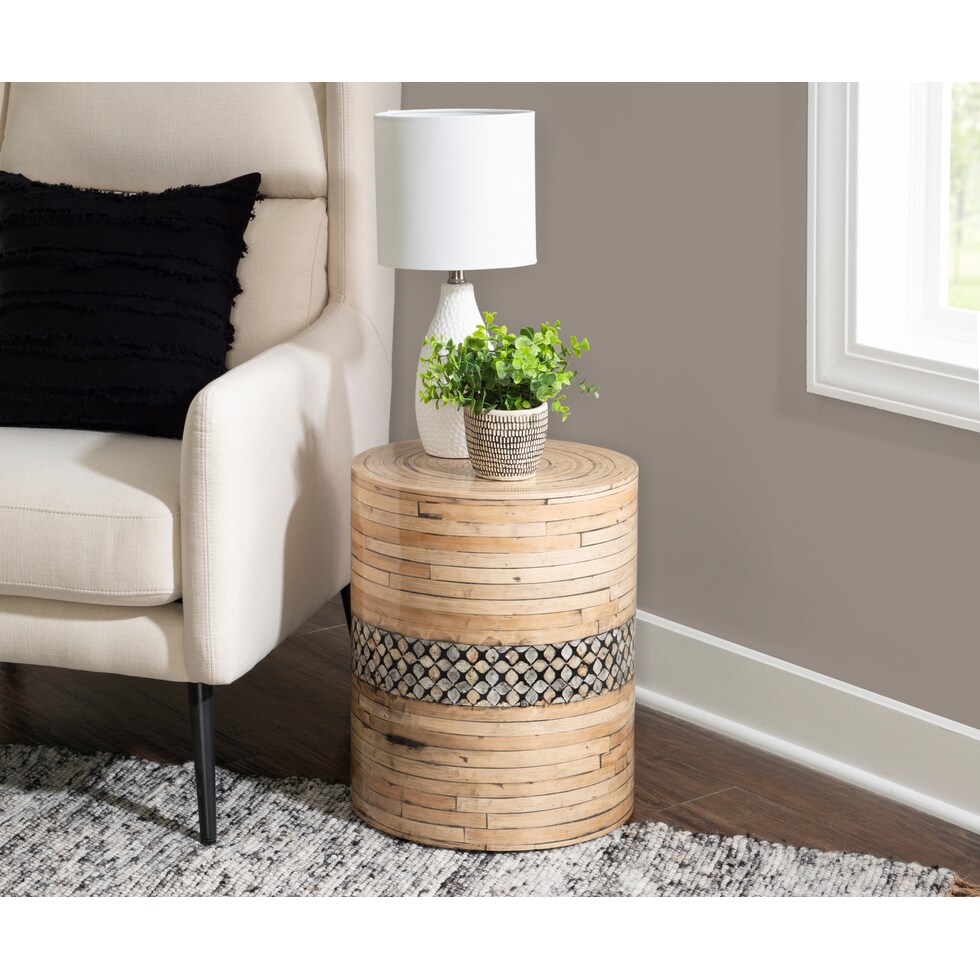 nolan light brown coffee table   