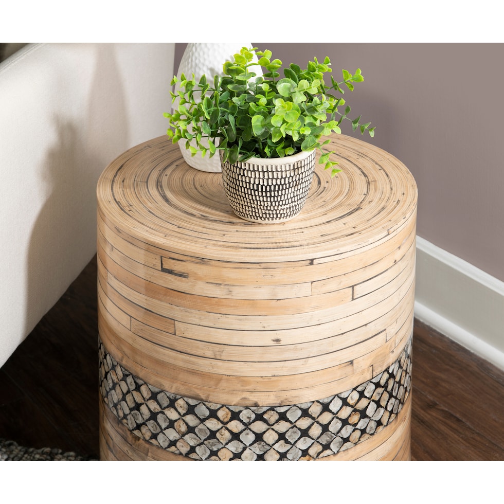 nolan light brown coffee table   