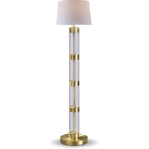 nora glass floor lamp   