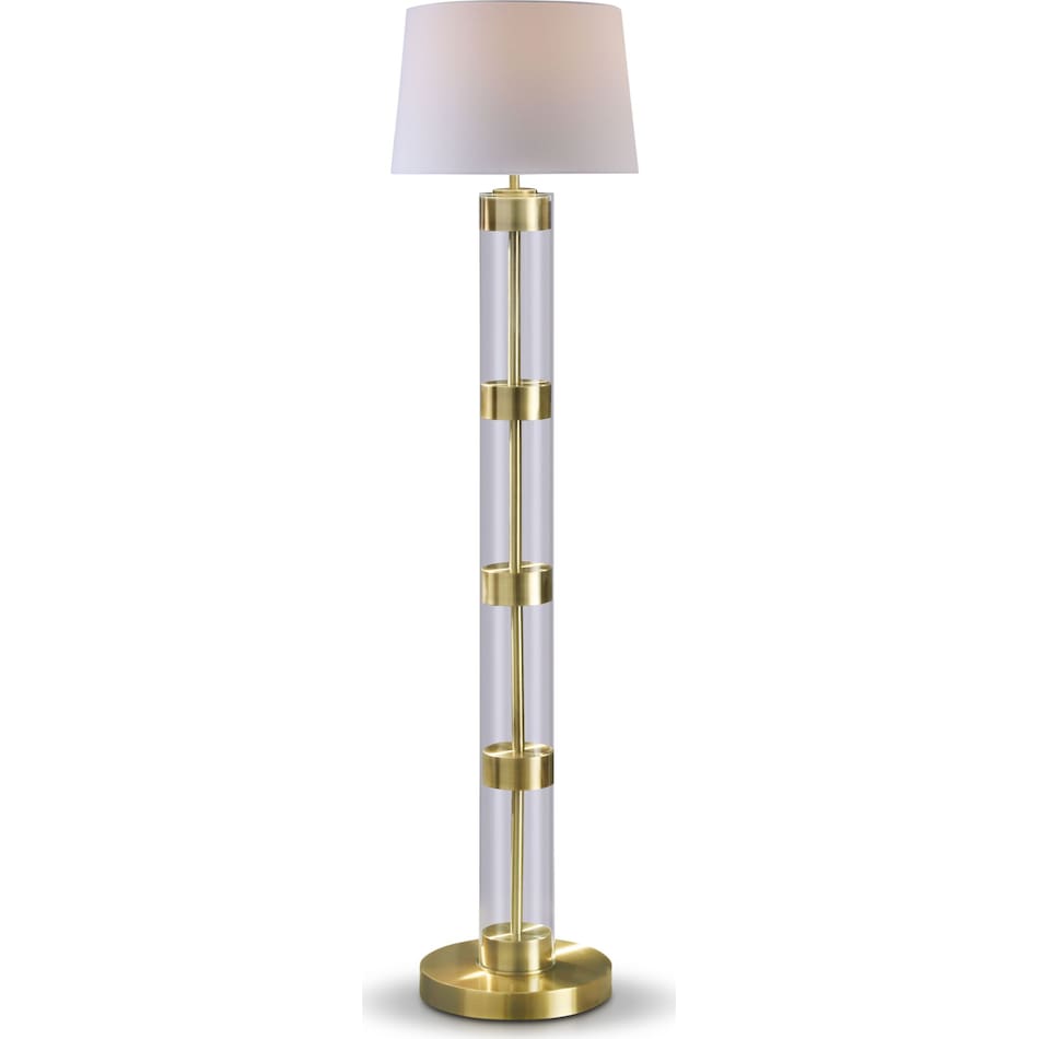 nora glass floor lamp   
