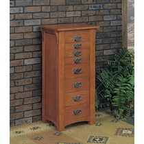 nora light brown jewelry armoire   