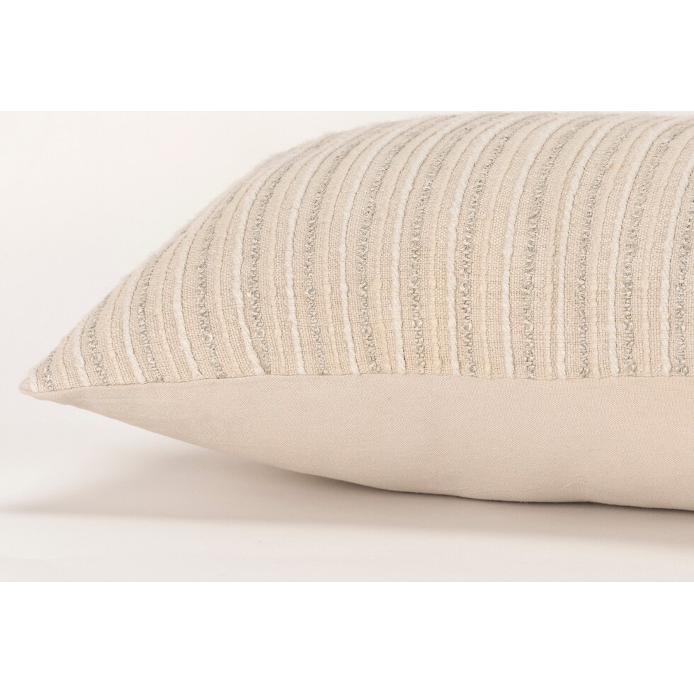 norah neutral accent pillow   