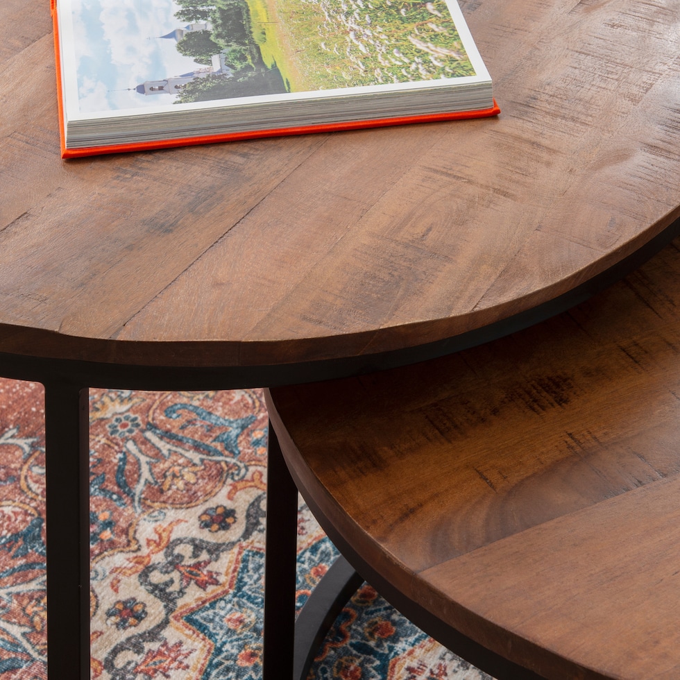 norfolk dark brown coffee table   