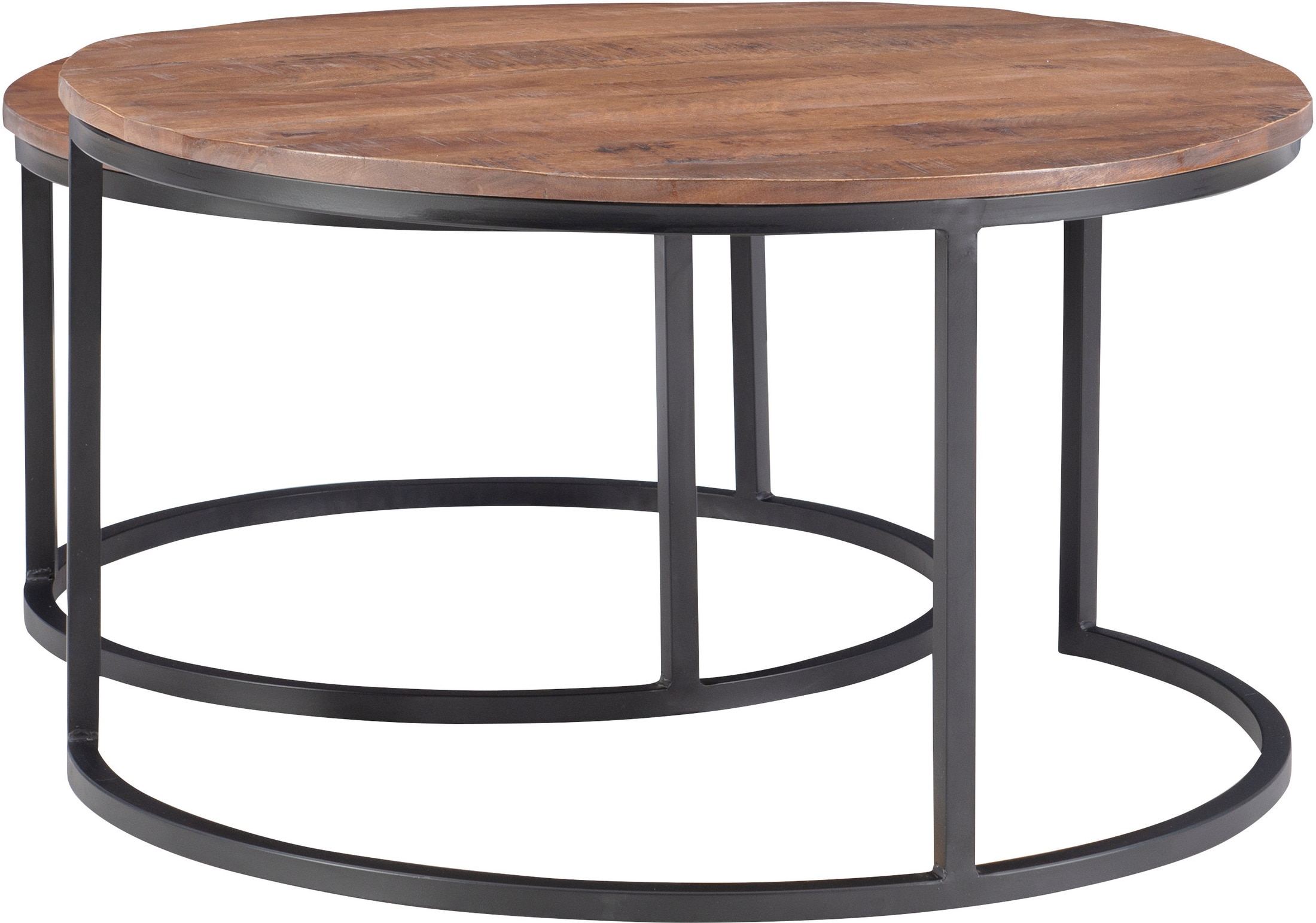 Ritz black set of on sale 2 coffee tables