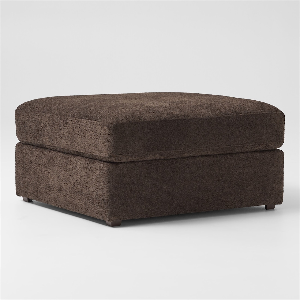 nori dark brown ottoman   