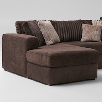 nori dark brown sectional   