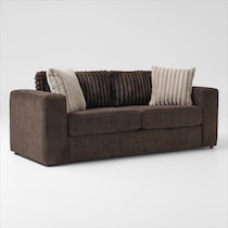 nori dark brown sofa   