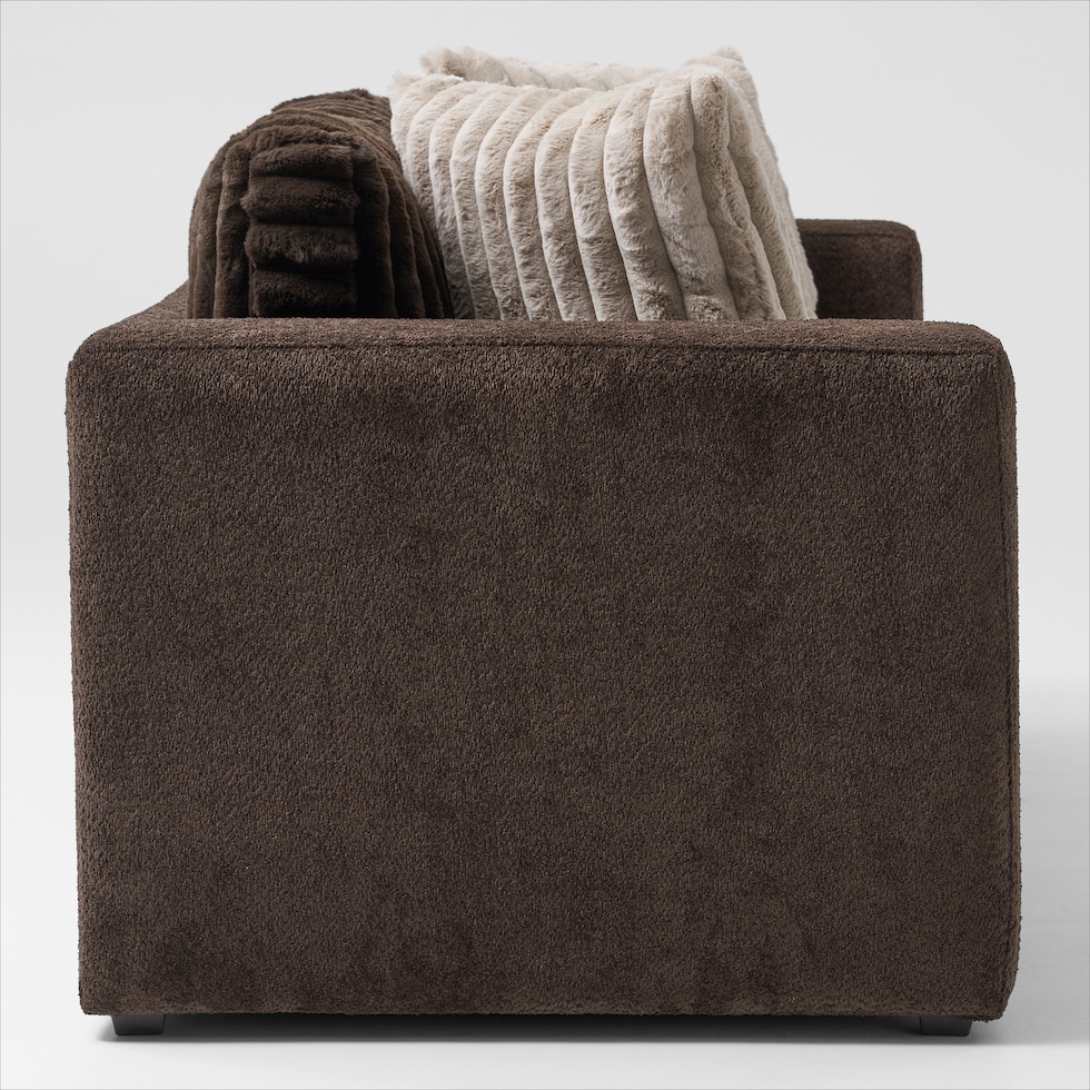 nori dark brown sofa   