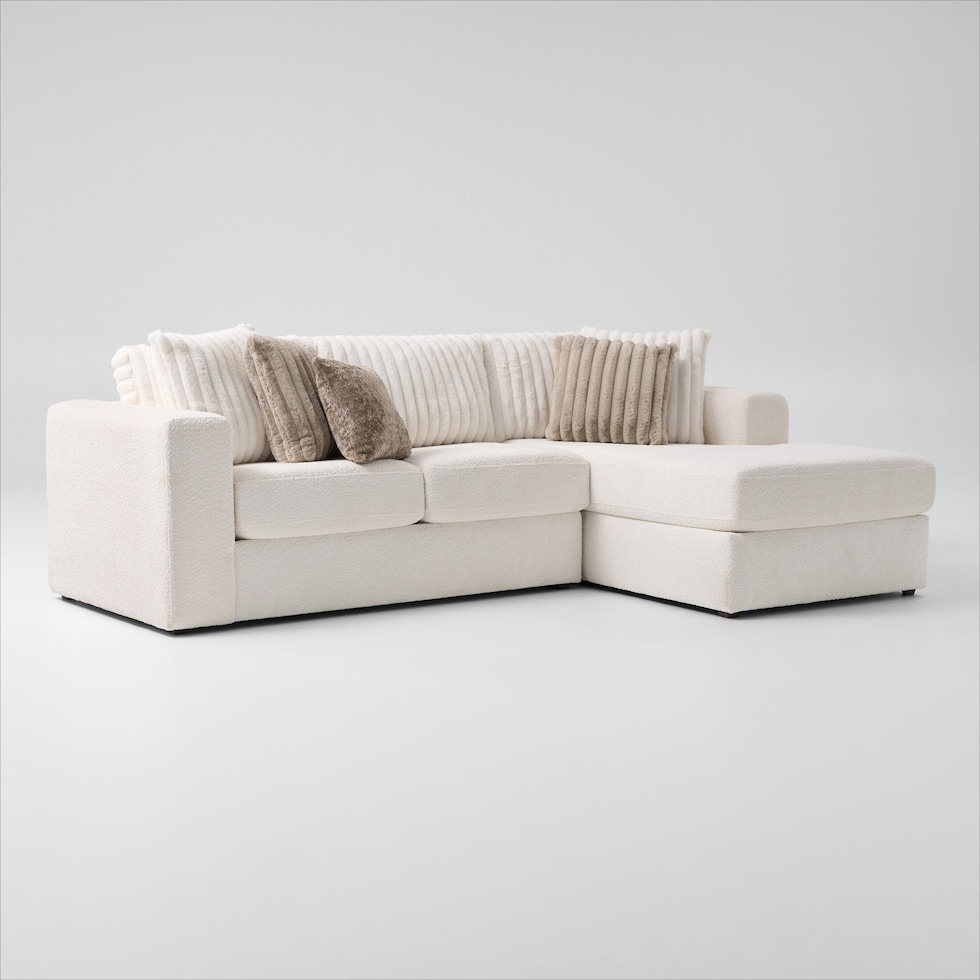 nori white sectional   