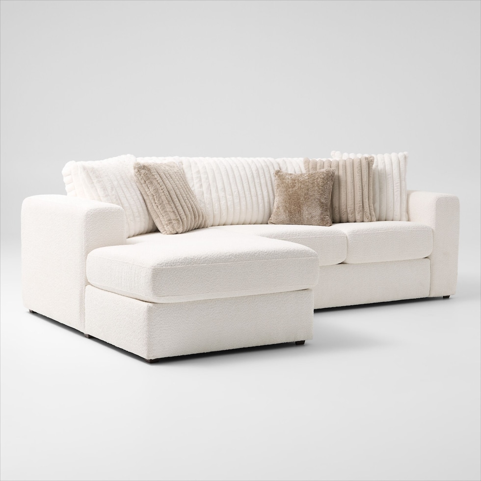 nori white sectional   