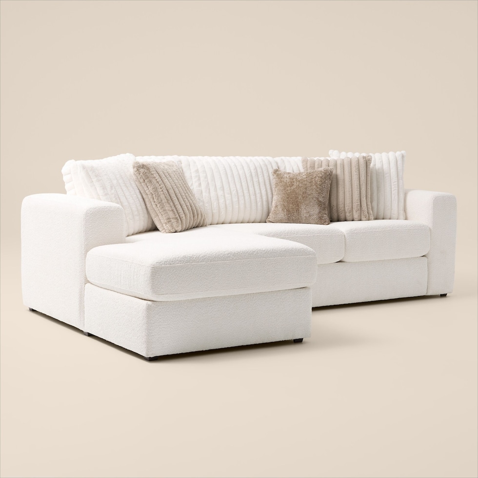 nori white sectional   