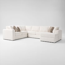 nori white sectional   