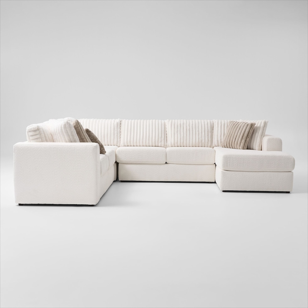 nori white sectional   
