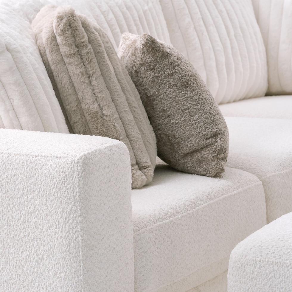 nori white sectional   