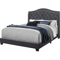 norma gray queen bed   