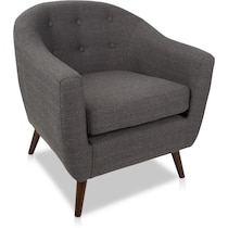 norman gray accent chair   