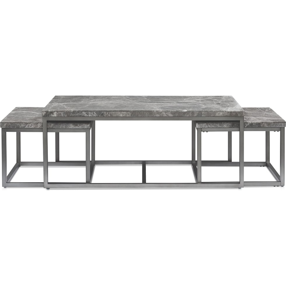 normandy gray nesting tables   
