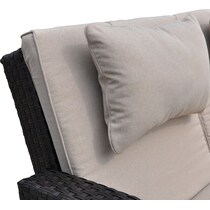 northport dark brown outdoor loveseat   
