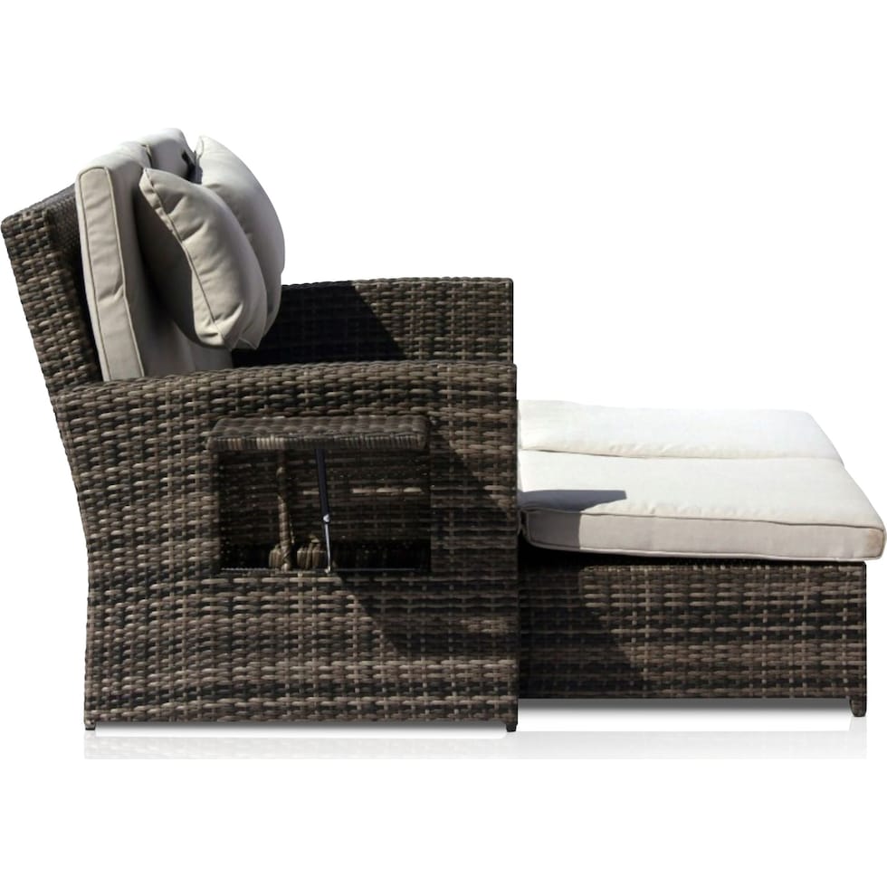 northport gray outdoor loveseat   