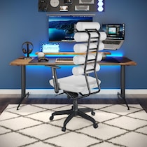 norton white office chair   