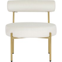 norwich white accent chair   