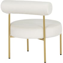 norwich white accent chair   