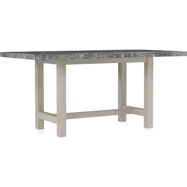 Nova Coast Counter-Height Dining Table and 6 Counter-Height Spindle-Back Stools