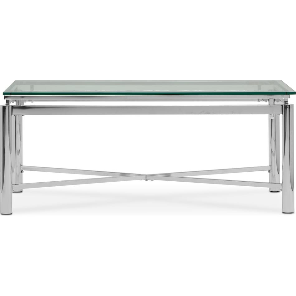 nova silver coffee table   