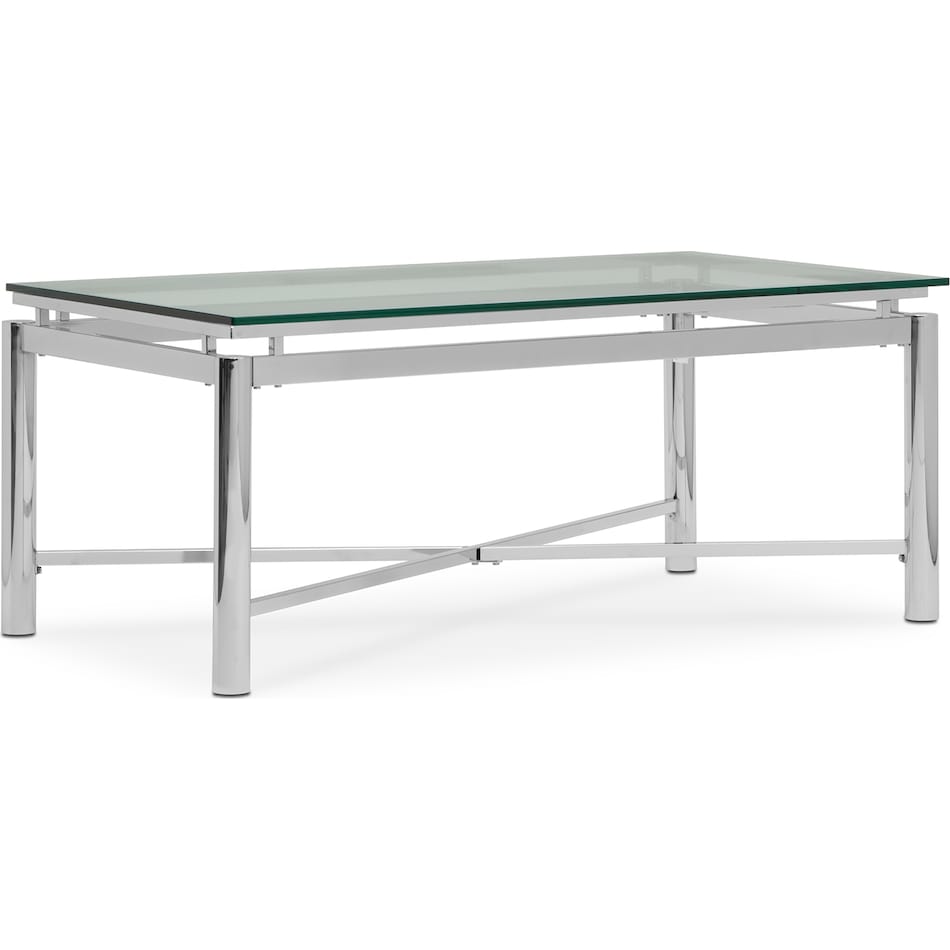 nova silver coffee table   