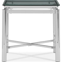 nova silver end table   