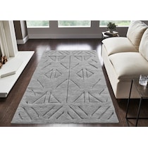 nyssa gray area rug  x    