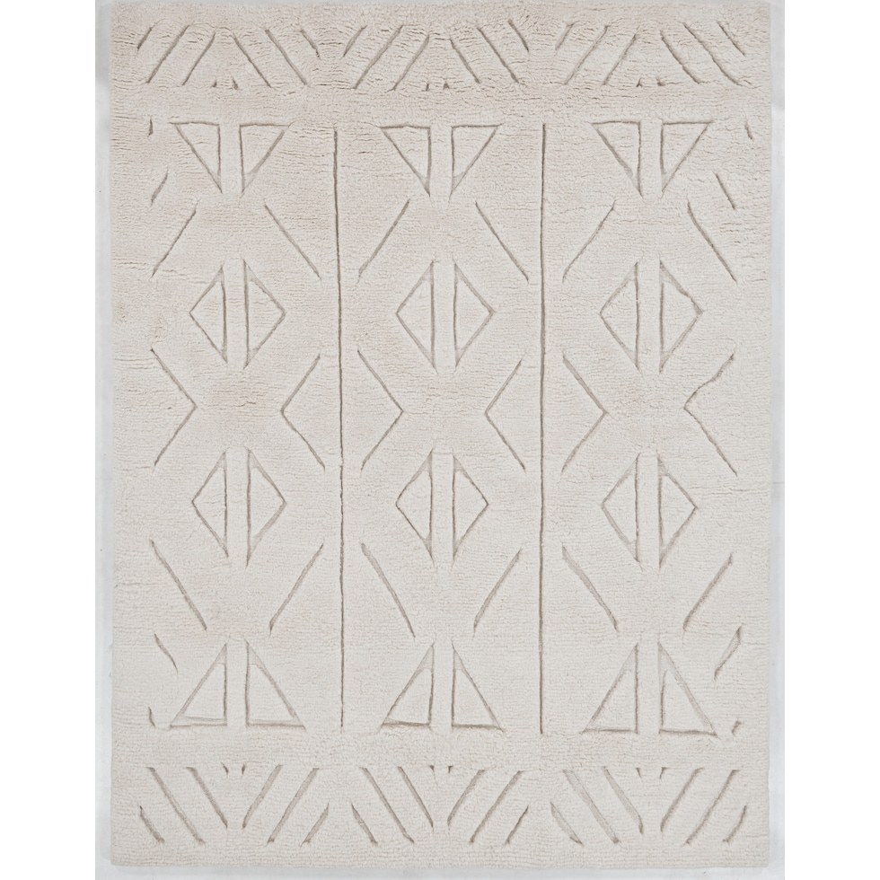 nyssa white area rug  x    