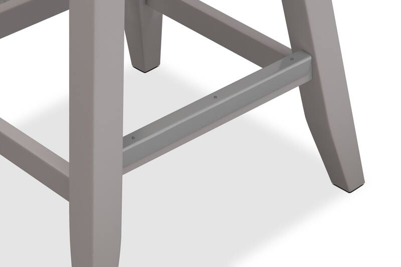 Nantucket Breakfast Bar and 2 CounterHeight Stools Oak and Gray