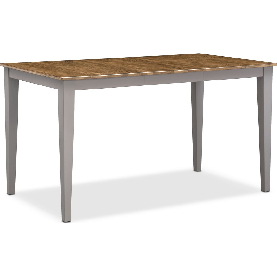 Nantucket CounterHeight Dining Table and 4 SlatBack Dining Chairs