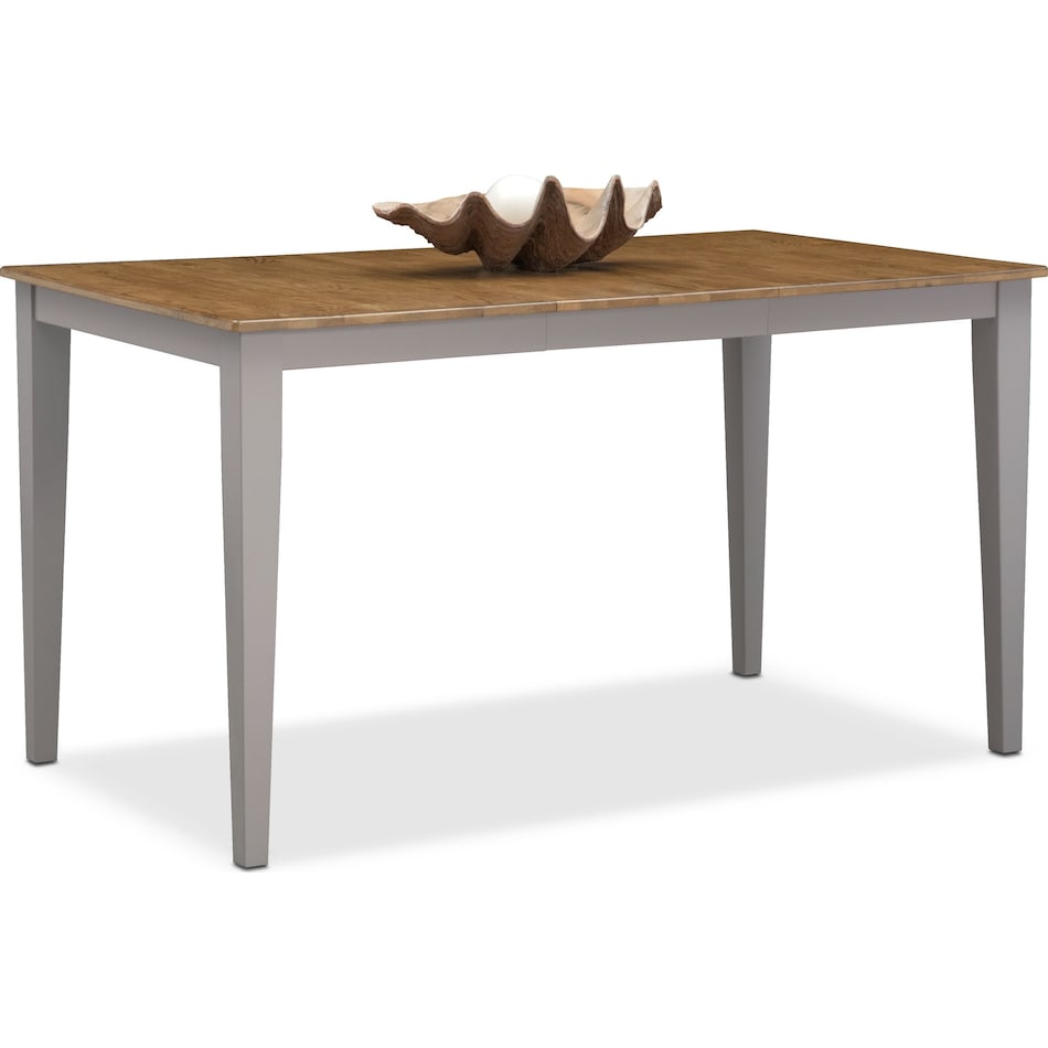 oak and gray counter height table   