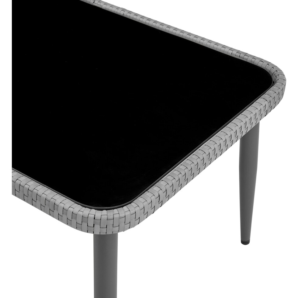 oakland gray cream outdoor loveseat set   
