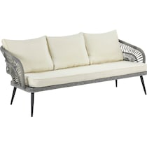 oakland gray cream outdoor sofa set   