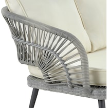 oakland gray cream outdoor sofa set   