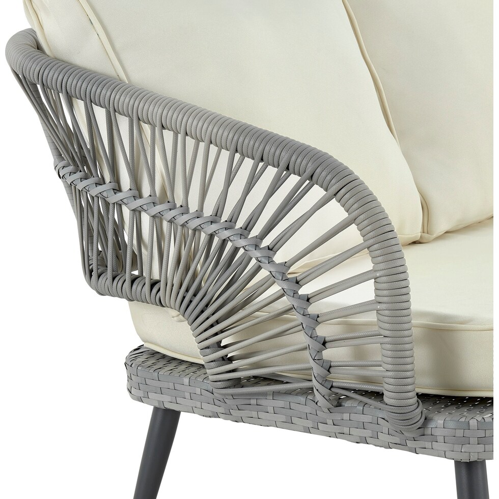 oakland gray cream outdoor sofa set   