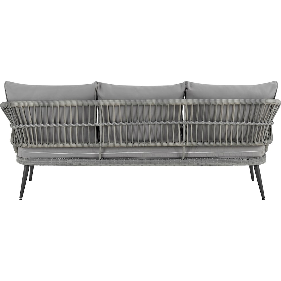 oakland gray outdoor sofa set   