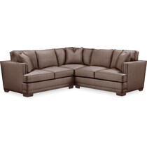 oakley iii java  pc sectional with left facing loveseat   