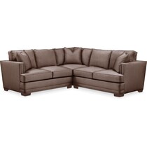 oakley iii java  pc sectional with right facing loveseat   