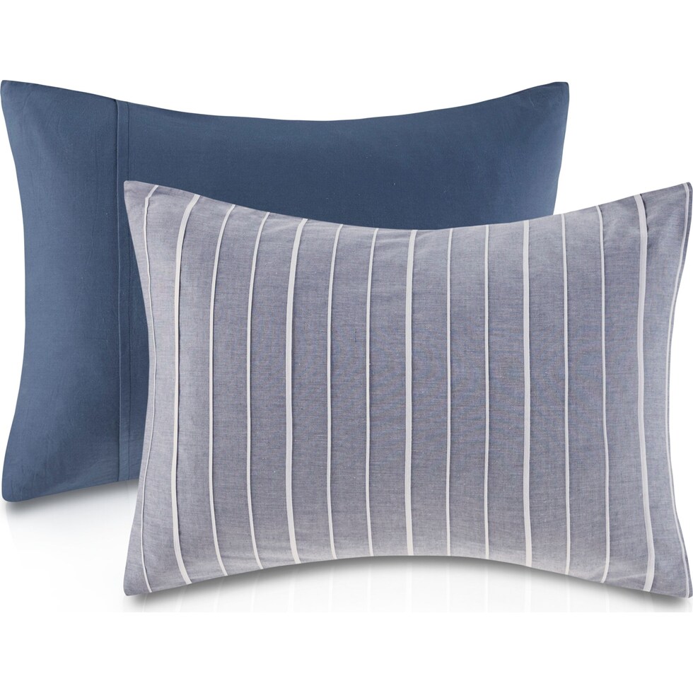 oakley blue full queen bedding set   